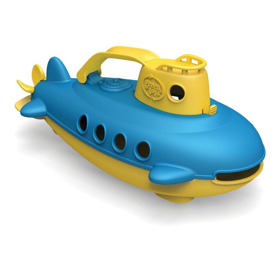 Greentoys duikboot Submarine, Kleur: blauw met geel handgreep