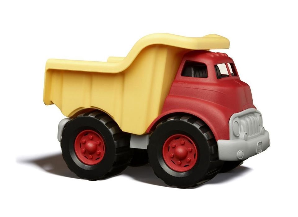 Greentoys zandauto, Kleur: rood met gele bak