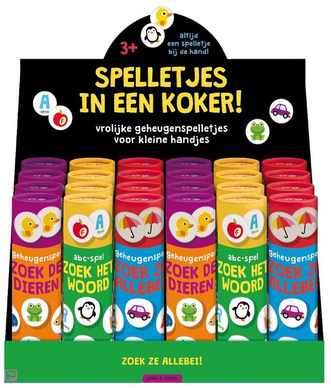 Spelletjes in koker assorti