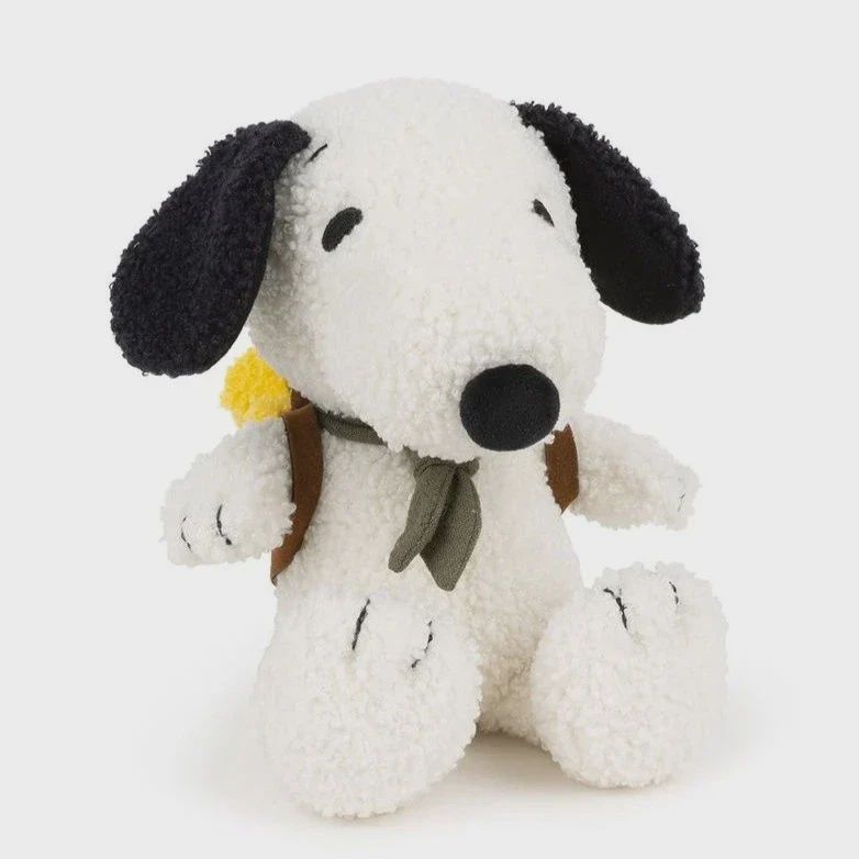 Snoopy knuffel met Woodstock in rugtas