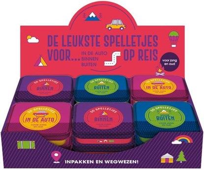 Spel 50 spelletjes voor op reis in een blikje