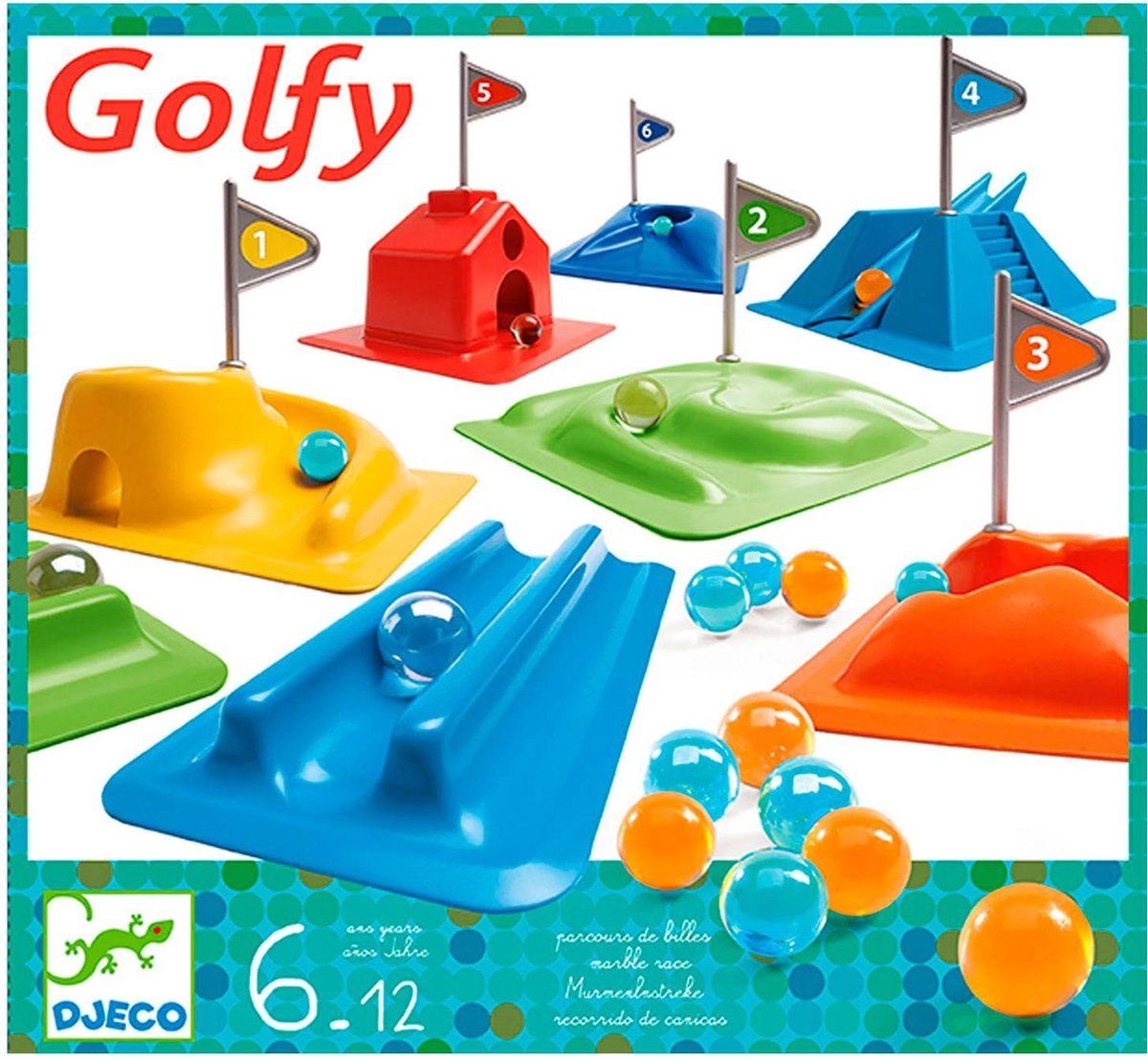Djeco knikkerspel met parcours Golfy