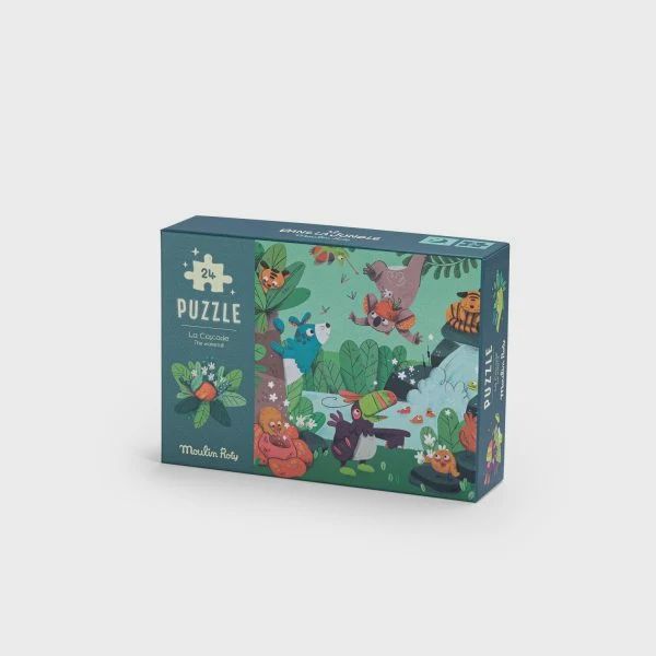 Moulin Roty puzzel waterval 24 st glow in the dark