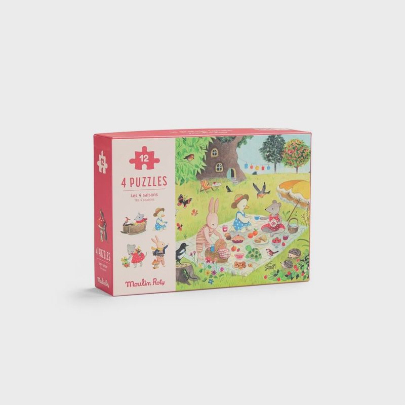Moulin Roty puzzel seizoenen 4 x 12 st