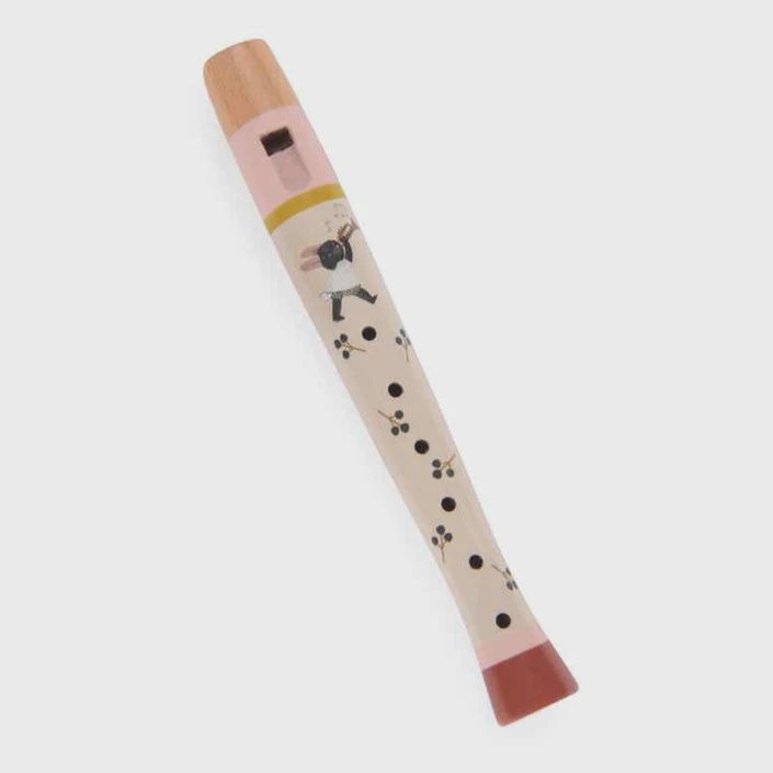 Moulin Roty fluit print bessentakjes creme