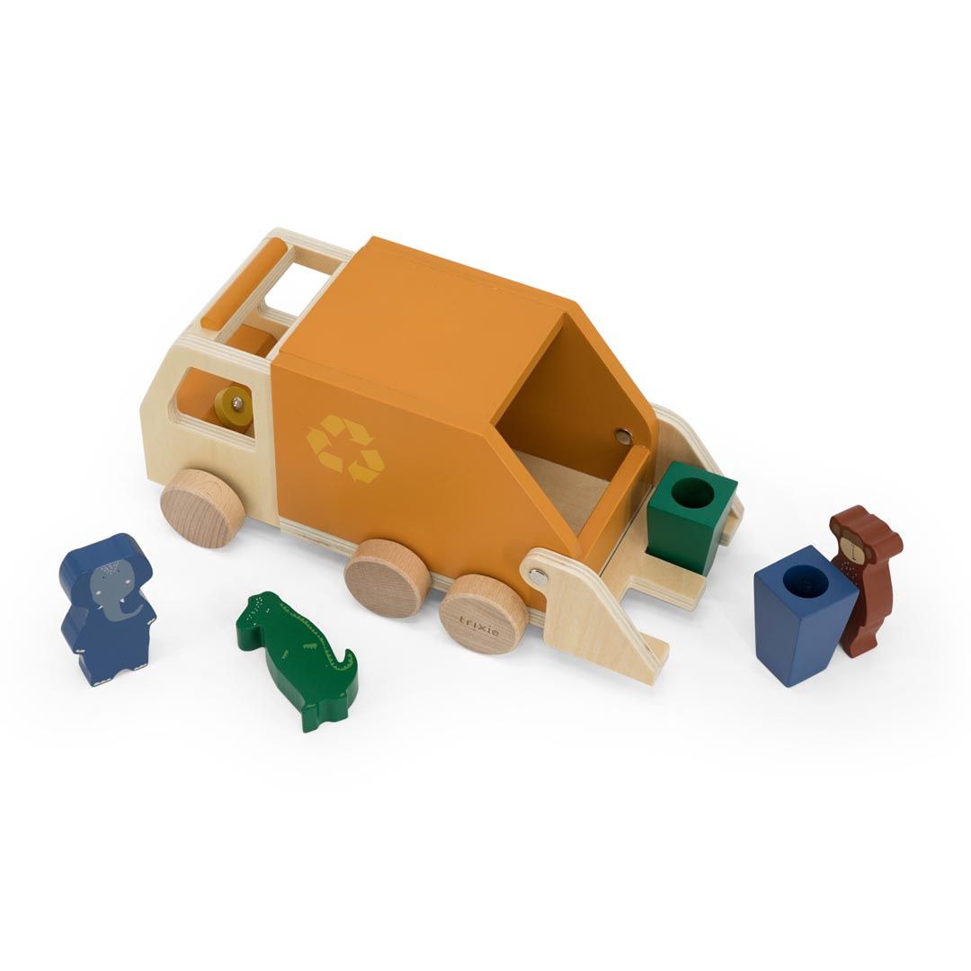 Trixie vuilniswagen hout