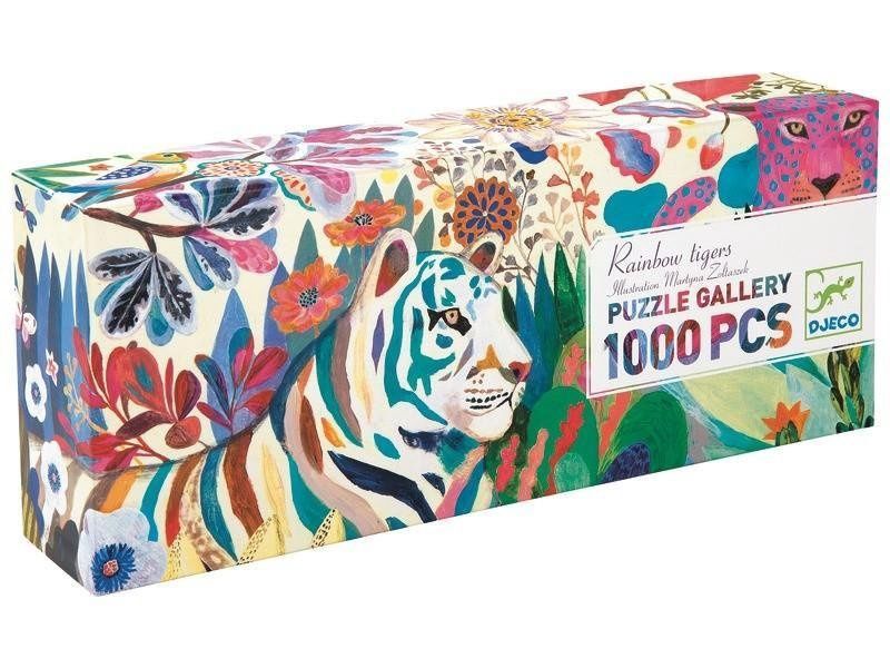 Djeco galerijpuzzel rainbow tiger 1.000 st