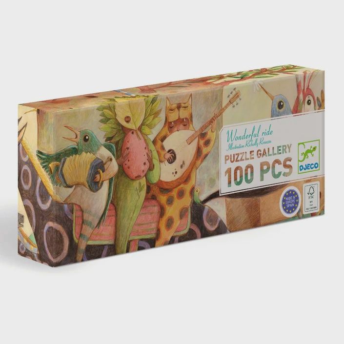 Djeco galerijpuzzel wonderful ride 100 st.