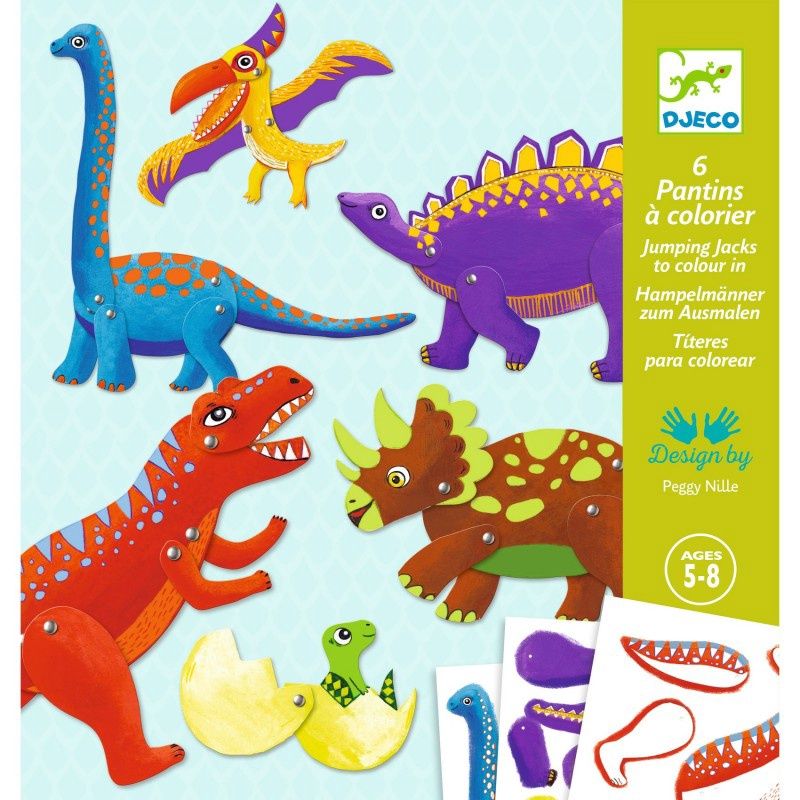 Djeco knutselpakket dino&#39;s maken splitpennen 5-8 jaar