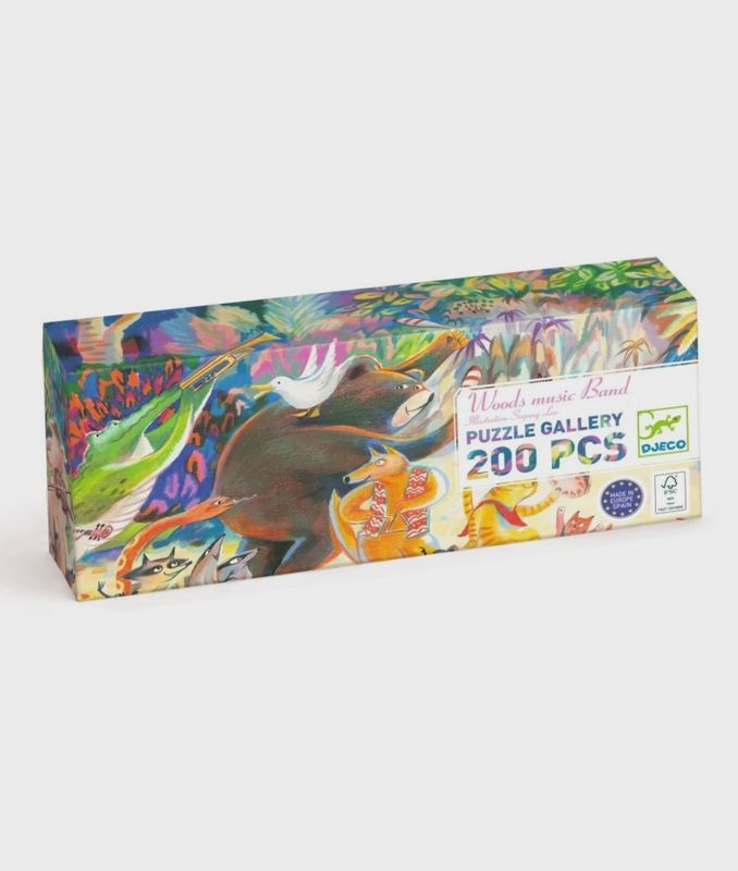 Djeco galerijpuzzel woods music band 100 st