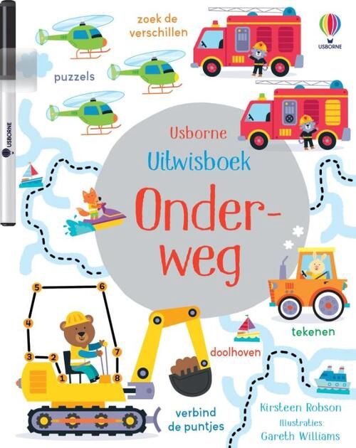 Uitwisboek met stift Onderweg