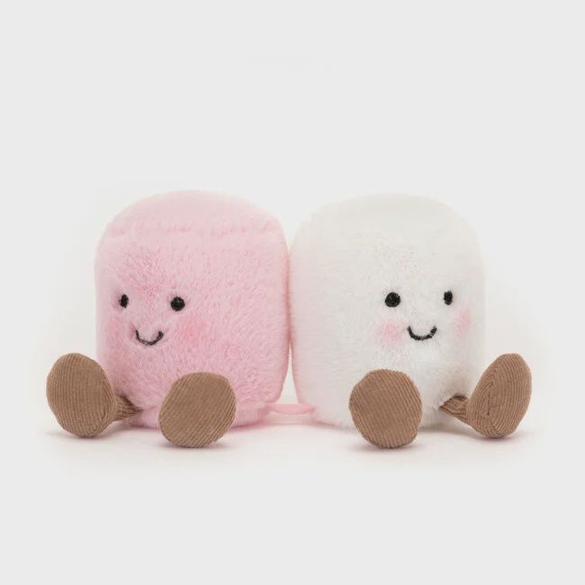 Jellycat knuffel Amuseables pink and white marshmallows