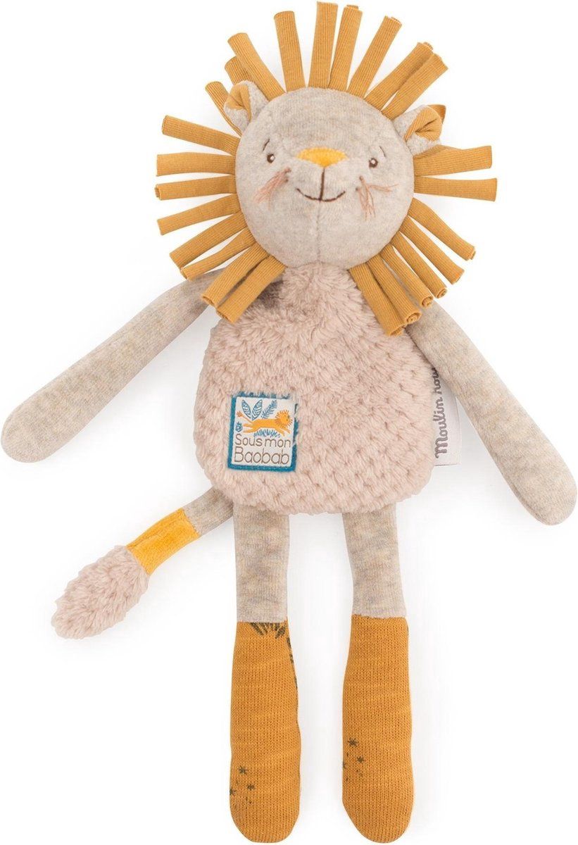 Moulin Roty knuffeldoekje, Kleur: leeuw