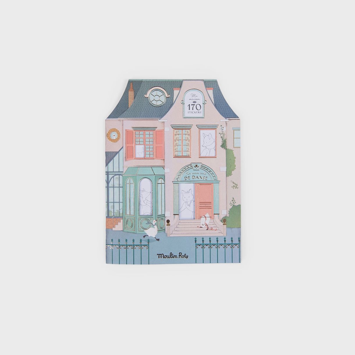Moulin Roty kleurboek met stickers, Kleur: dansschool