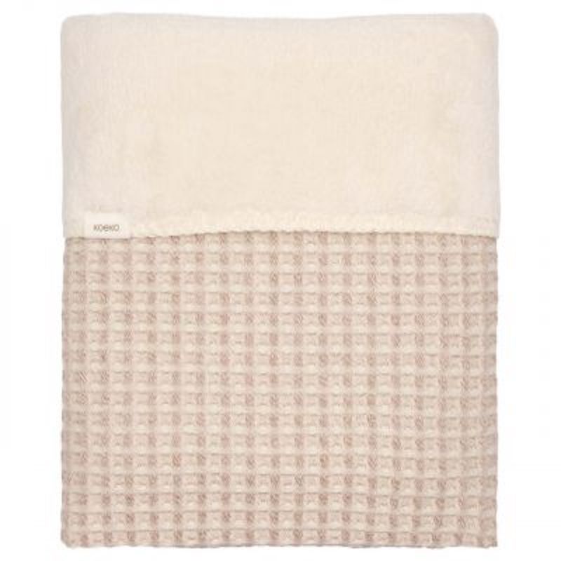 Koeka wiegdeken Oslo teddy/wafel