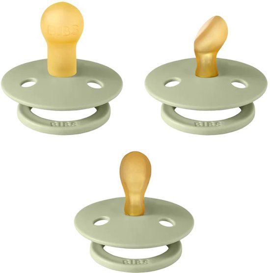 Bibs Try it 3-pack, Kleur: sage, Maat: 1