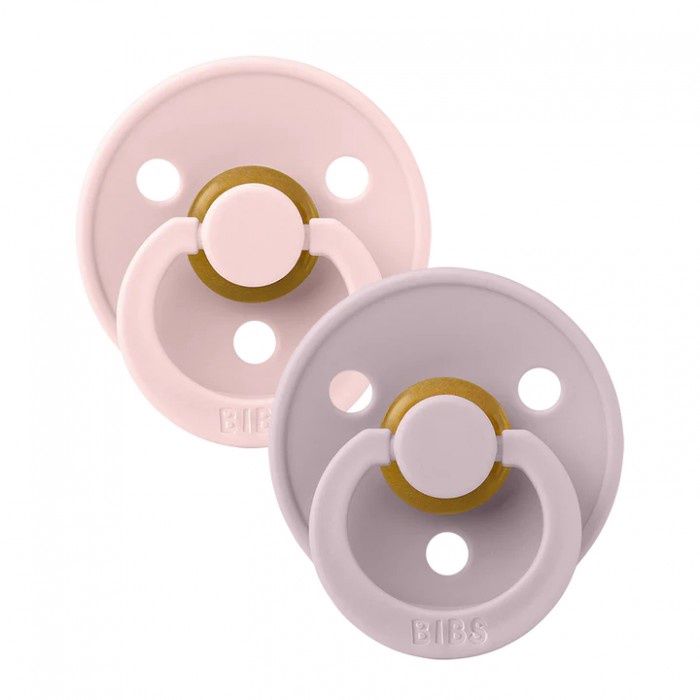 Bibs 2-pack rond, Kleur: blossom/dusky lilac, Maat: 1