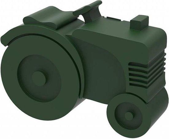 Blafre broodtrommel in vorm van traktor