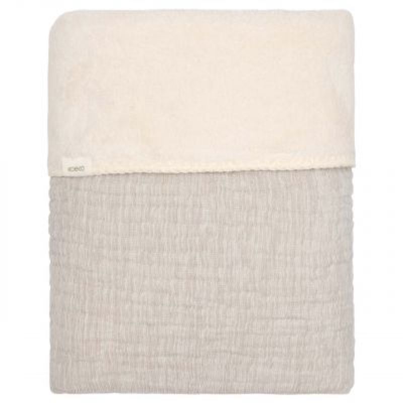 Koeka wiegdeken Rivoli teddy, Kleur: stone