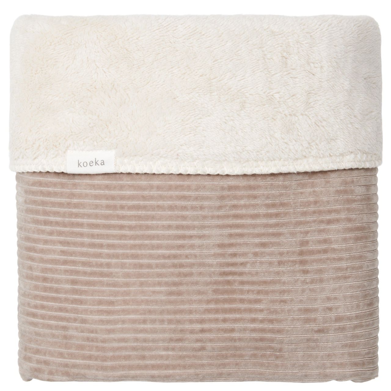 Koeka wiegdeken Vik teddy, Kleur: clay
