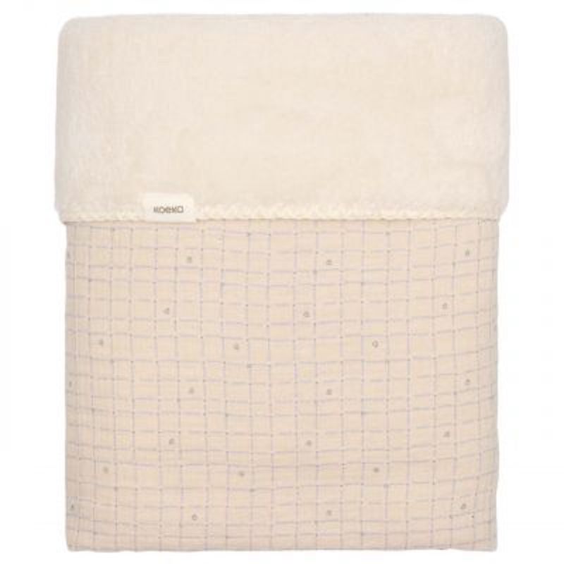 Koeka ledikantdeken Lind teddy warm white