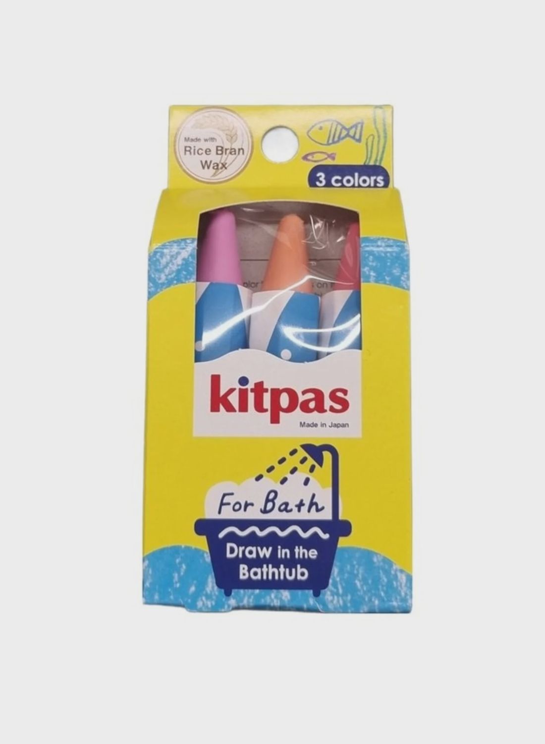 Kitpas badkrijtjes set van 3 Coral, Kleur: pink/orange/red