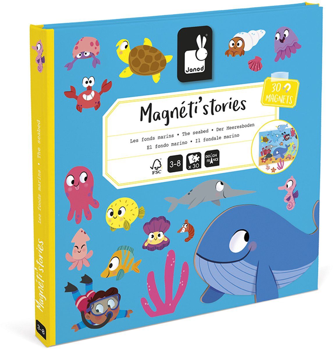 Janod magneti stories, Kleur: zeedieren