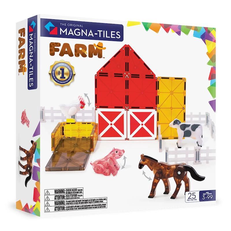 Magna-Tiles Dierenset 25 st., Kleur: farm animals