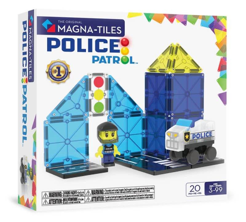 Magna-Tiles Police patrol politiebureau 20 st.