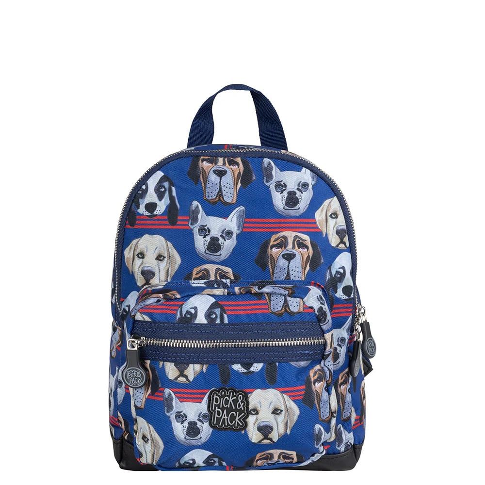 Pick &amp; Pack rugtas Doggie mood, Kleur: denim blue, Maat: M