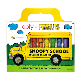 Ooly x Peanuts travel kit kleurboek met krijtjes