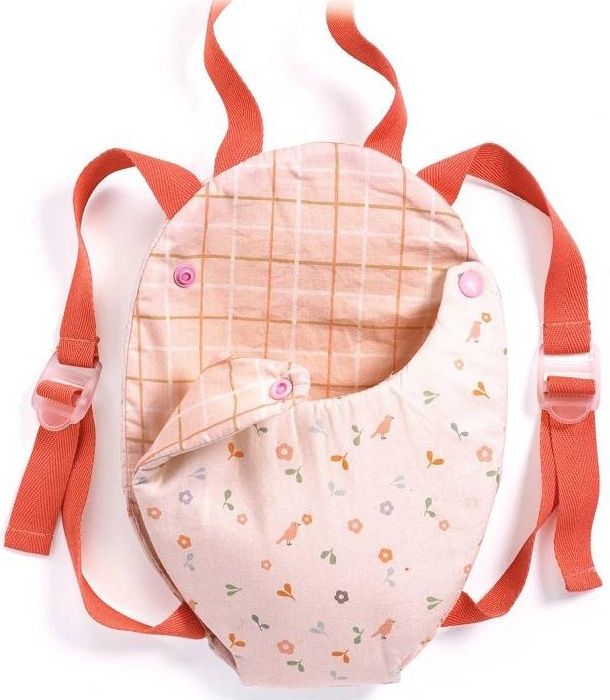 Djeco poppen pomea draagzak, Kleur: roze