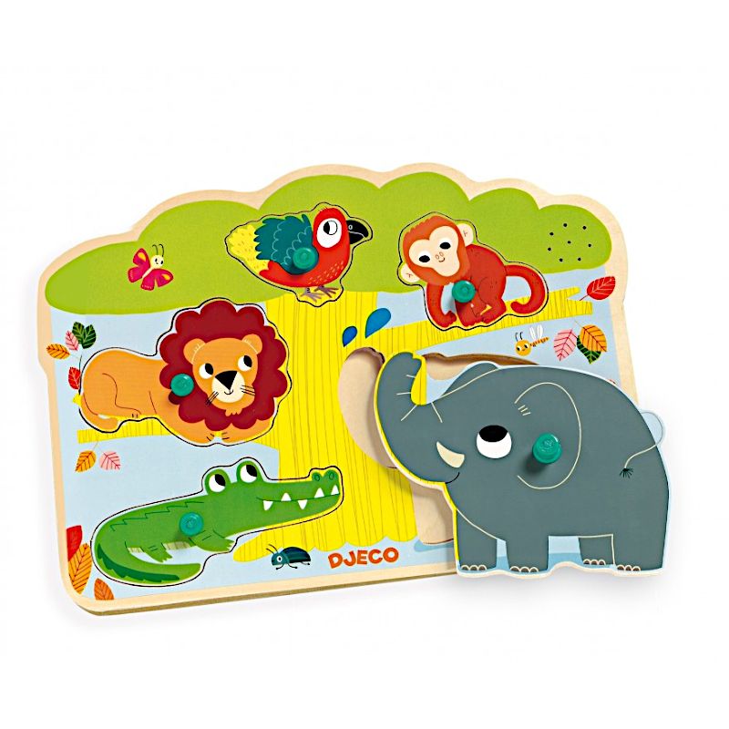 Djeco geluidenpuzzel baobab hout 12+ mnd