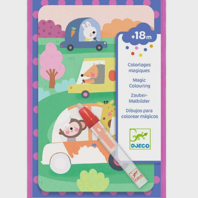 Djeco kleurplaten met waterstift mini 18+ mnd