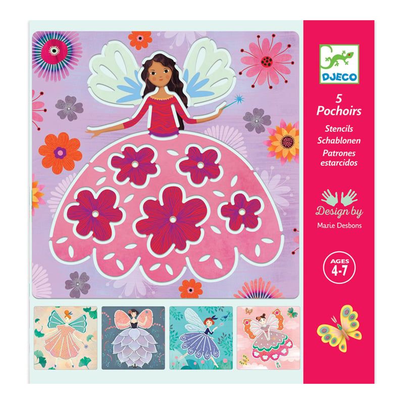 Djeco sjablonen set van 5 4-7 jaar