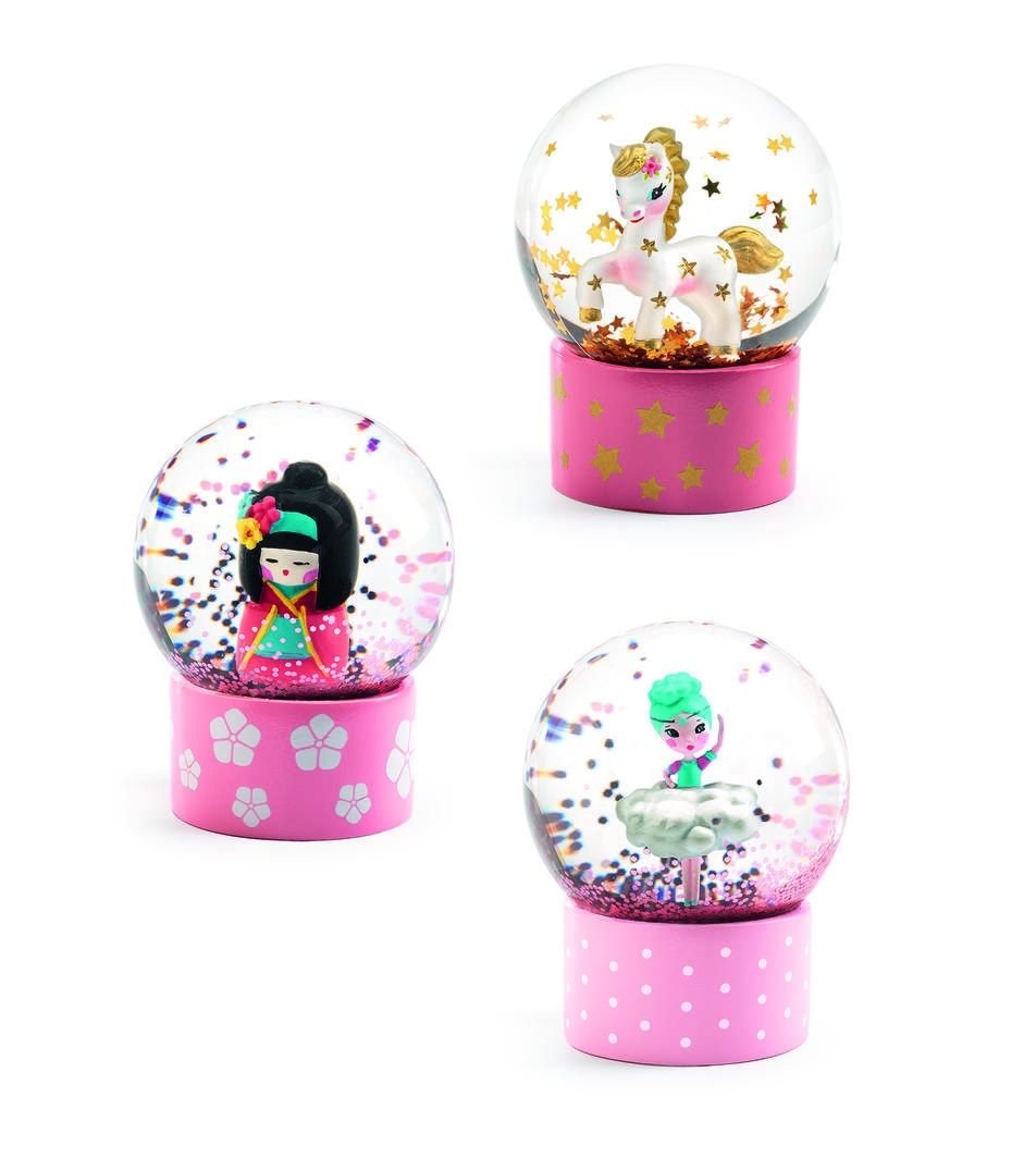 Djeco sneeuwbal mini, Kleur: eenhoorn/ballerina