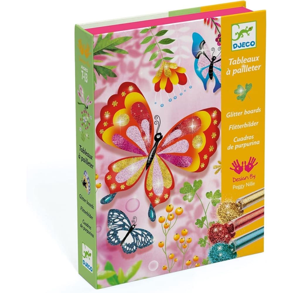 Djeco knutselpakket glitterschilderijtjes vlinder 6-10 jaar