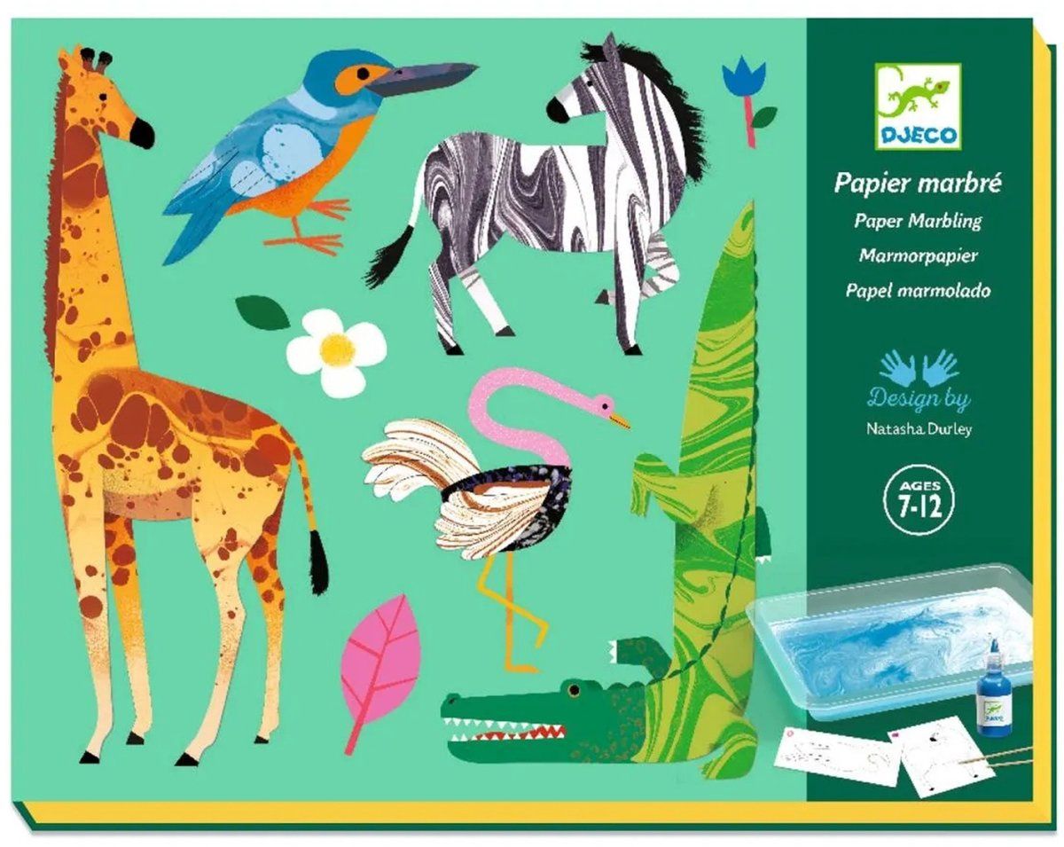Djeco knutselpakket papier marmeren 7-12 jaar