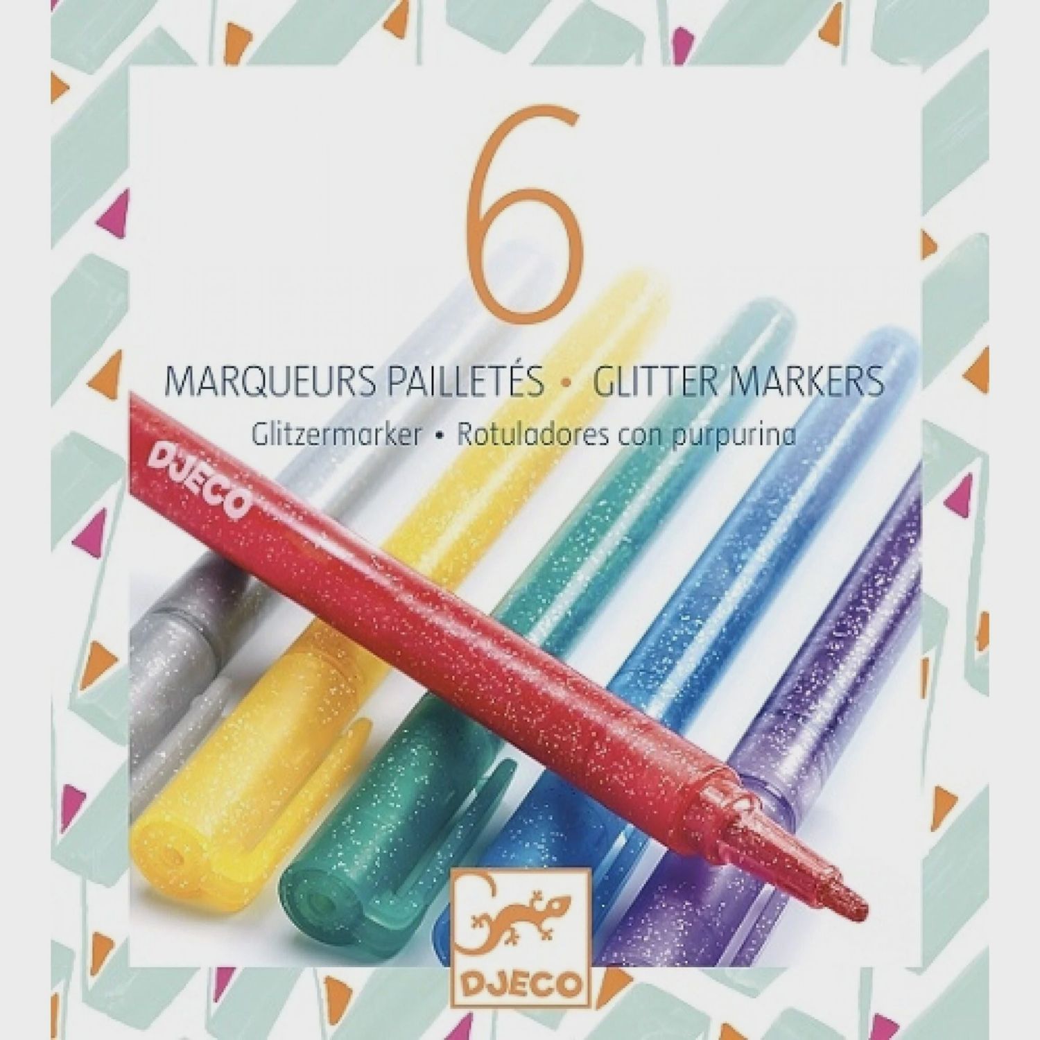 Djeco markers glitter set van 6