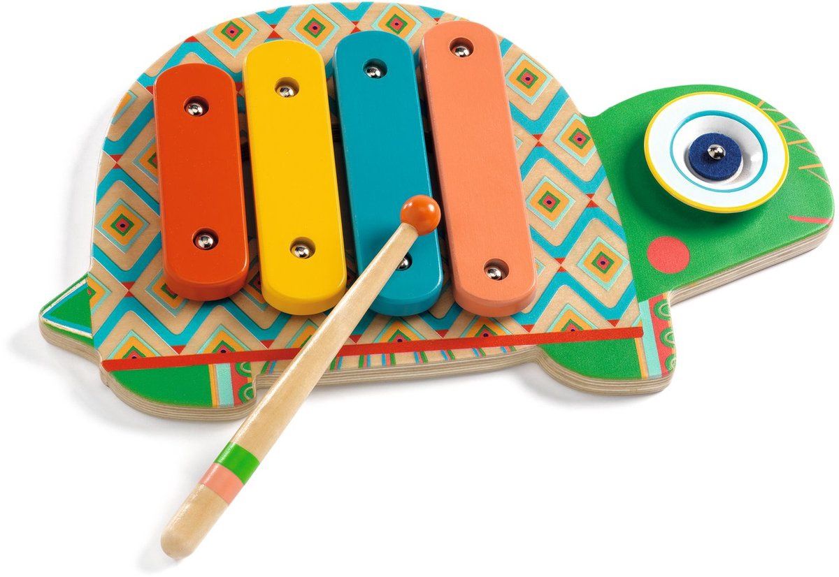 Djeco muziekinstrument xylofoon schildpad 18+ mnd