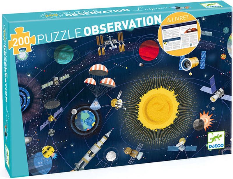 Djeco observatiepuzzel ruimte 200 st