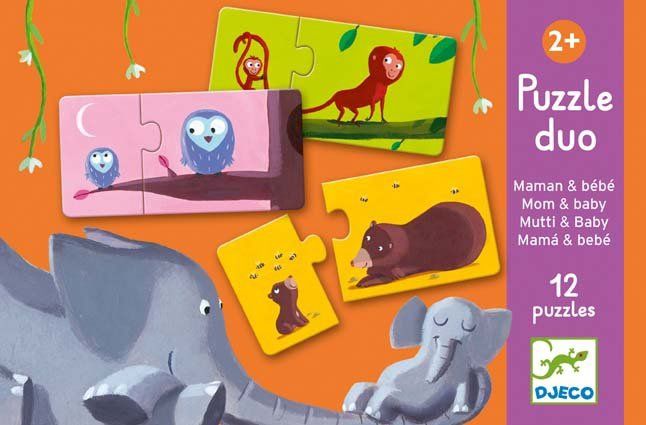 Djeco puzzel duo mama en baby 2+ jaar