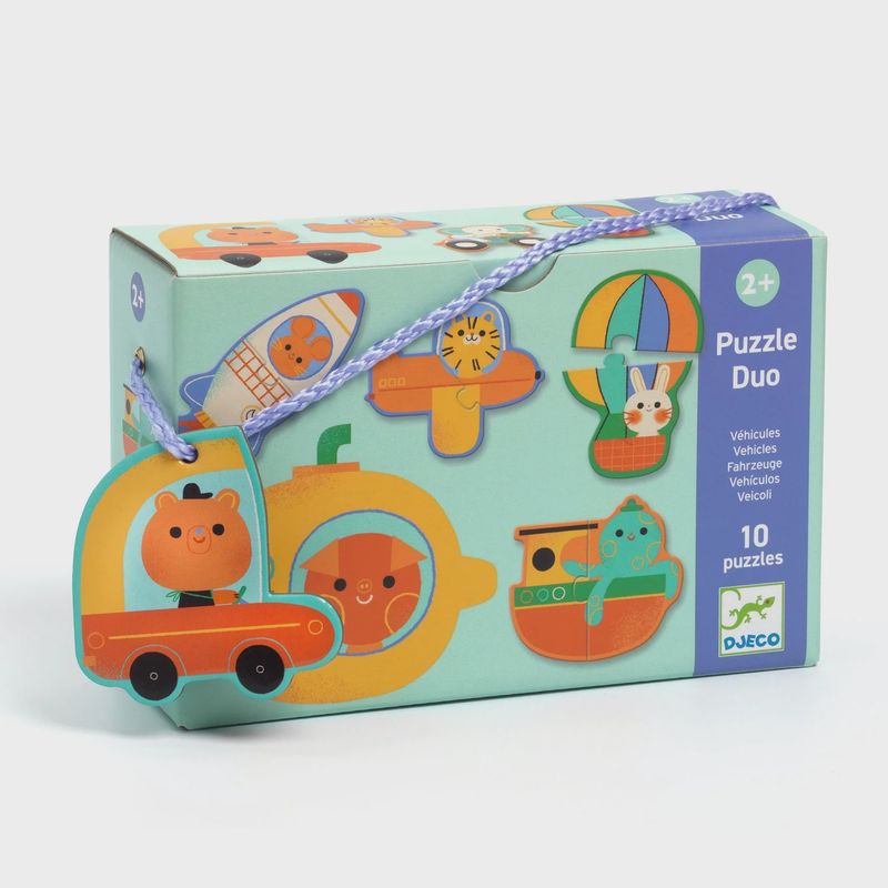 Djeco puzzel duo voertuigen 2+ jaar