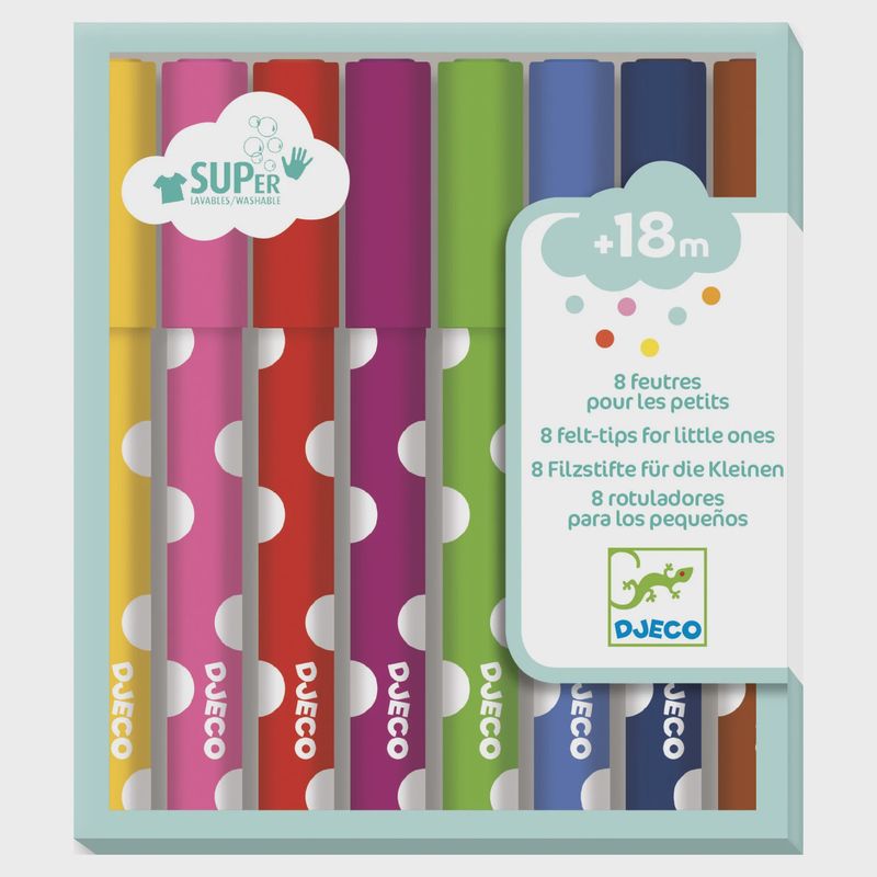 Djeco stiften dikke punten super uitwasbaar 3-6 jaar
