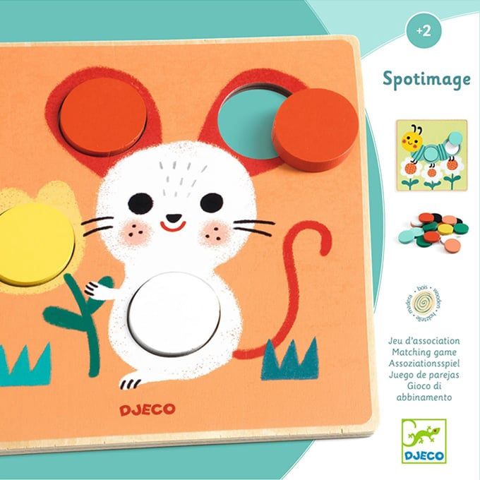 Djeco spel spotimage vormen en kleuren 2+ jaar