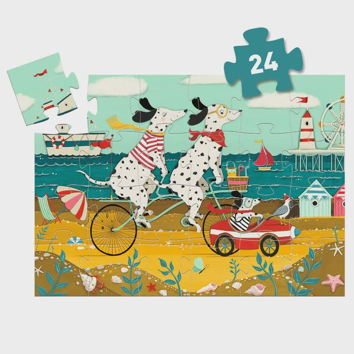 Djeco silhouetpuzzel Ollie de dalmatiër 24 st