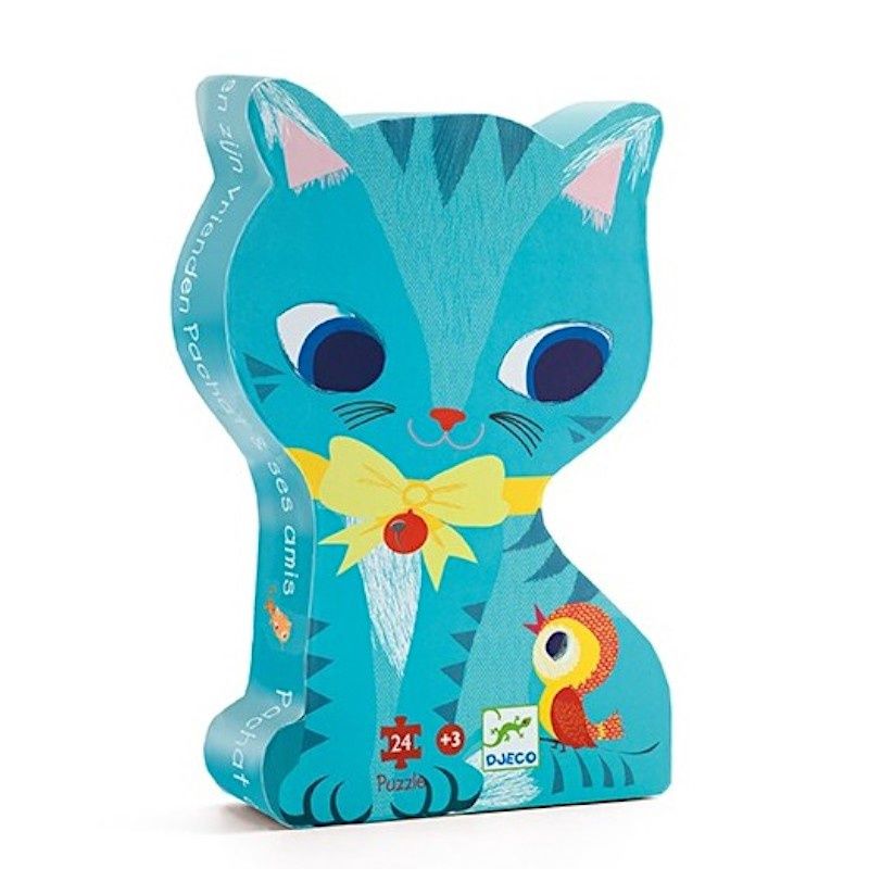 Djeco silhouetpuzzel poes 24 st