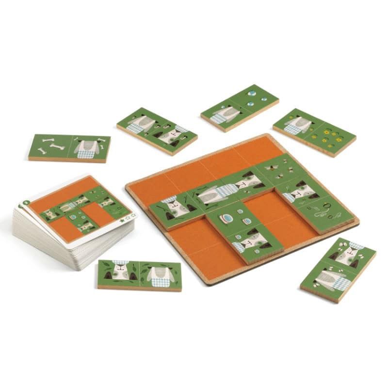 Djeco spel sologic dogmino 6-99 jaar