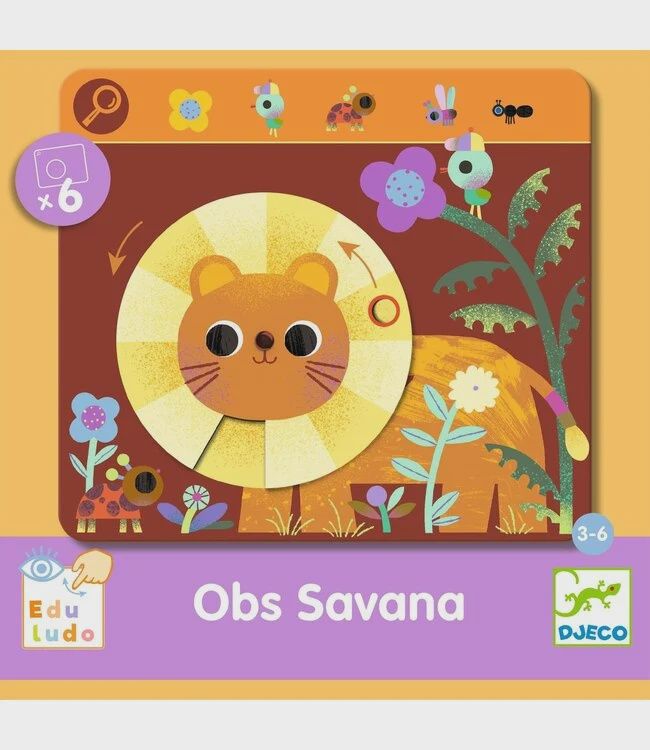 Djeco spel obs savannah observeren 3-6 jaar