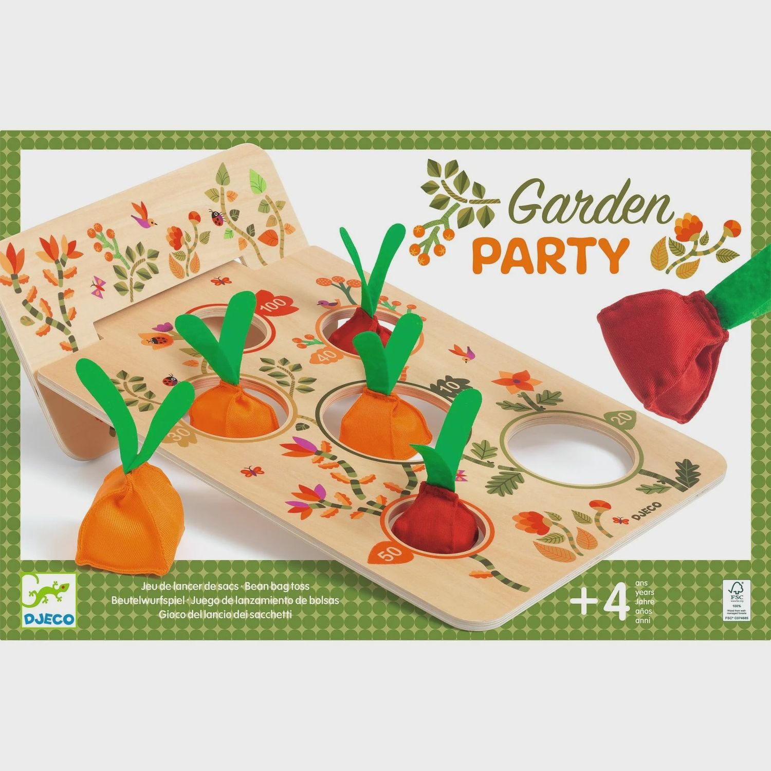 Djeco spel gardenparty zakjes gooi spel 4+ jaar